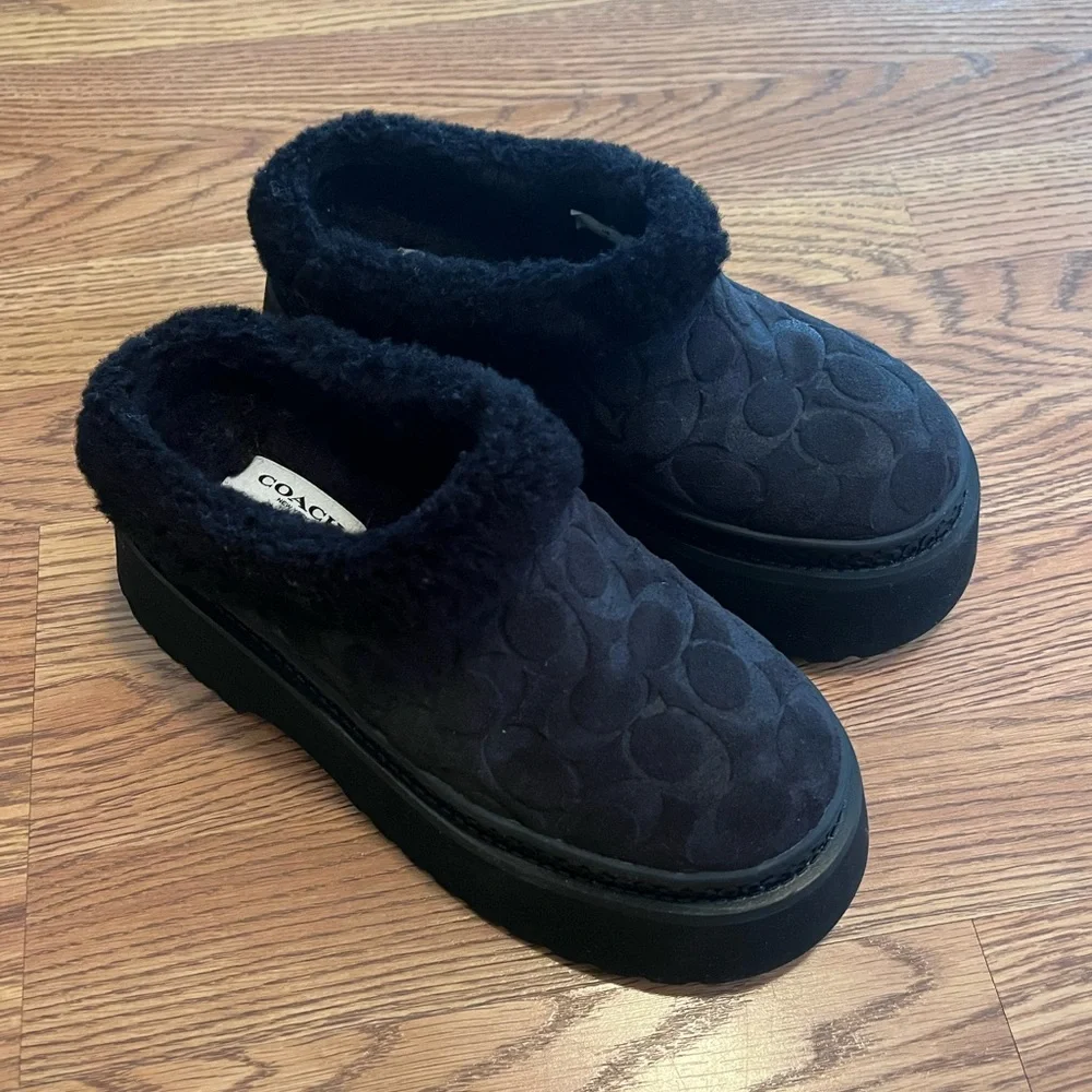 Black COACH Cecelia clogs - Picture 9 of 9